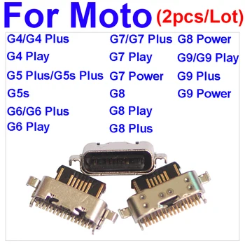 2 бр. Тип-C, USB Зарядно Устройство, Конектор за Микро Конектор Конектор За Зареждане на Данни Портове И Конектори Жак За Motorola Moto G4 G5 G5S G6 G7 G9 Плюс G8 Мощност