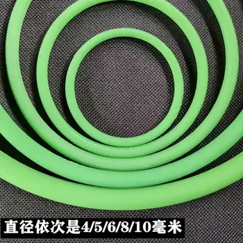 2-метров Полиуретан колан ПУ кръгла зона с плавящимся кабел зелен колан