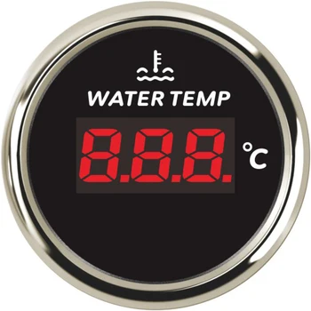 52 мм Универсален Водоустойчив Морски Автоматичен Сензор за Температура на Водата Измерване на Температурата 40-120 ℃ С Червена Подсветка за Кола Лодката на Камион