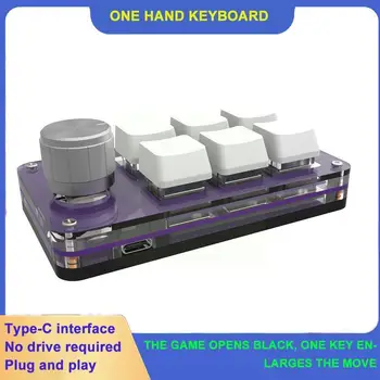 6 Комбинации Мини Ръчна Клавиатура персонализиран Етикет Сам Usb клавиатура Вмъкване на Потребителски Клавиши за Копиране Програмируеми G4q8