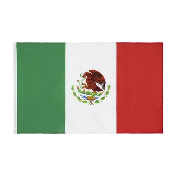 90x150 СМ Флаг на Мексиканската Нация Декорация на дома, Открит знаме на Мексико