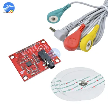 AD8232 Модул Сензор за Мониторинг на сърдечния Ритъм ЕКГ с кабели направи си САМ комплект за Arduino