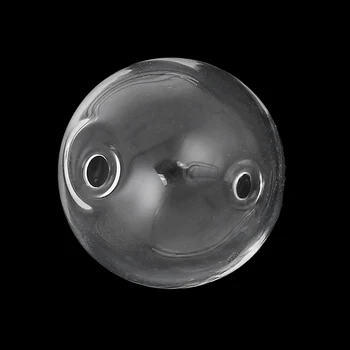 DoreenBeads Стъклени свободни мъниста покриват кръгла прозрачна кухина с диаметър около 18.0 mm (6/8 