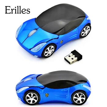 Erilles Безжична Автомобилна мишката 2,4 G Оптични Геймърска компютърна мишка 1600 dpi Latop Настолни Без Ядро USB Модни Mause подарък офис