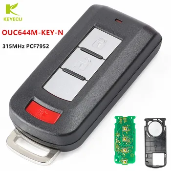 KEYECU Подмяна на Смарт-дистанционно ключ 2 + Паника 315 Mhz PCF7952 Чип за Mitsubishi Mirage Outlander/Sport 2008-2020 OUC644M-KEY-N