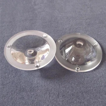 #OJU-45.5 Висококачествена led оптична леща, размер на 45,5X12,1 mm, степента на 60, чиста повърхност, материал PMMA