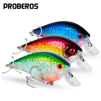 PROBEROS Риболовна стръв 7 см-8 см./10,5 g-16 g Воблер 6 цвята, Риболовни принадлежности 6 # BKB Кука Риболовни примамки 6 бр./лот