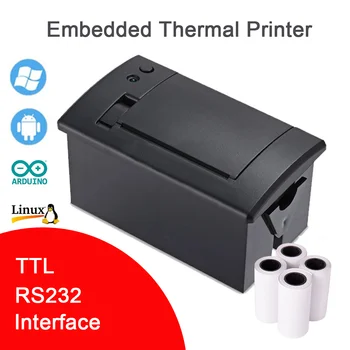 QR701 TTL RS232 Принтер с Вграден POS Принтер Проверка 58 мм ATM Термален Билет Микро Панел USB Arduino Linux Инженеринг Кодиране