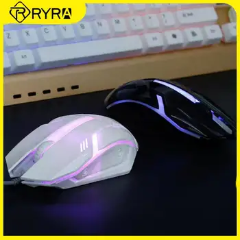 RYRA 1600 dpi Оптична Проводна Мишката 20 Г, USB Интерфейс, Слот на Мишката Универсална Осветление на Мишката Компютърни Лаптоп Macbook Обзавеждане 1,2 М