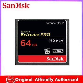 SanDisk Extreme Pro Compact Flash CF Карта 128 GB 32 GB 64 GB 160 Mbps с Карта памет от 32 на 64 и 128 GB Флаш карта Памет Carte Memoire