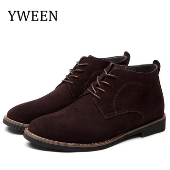 YWEEN/ Маркови мъжки Обувки От Изкуствен Велур, Мъжки Ежедневни Кожени Обувки В Бизнес стил, есенно-зимни Модни Мъжки Обувки-Оксфорд