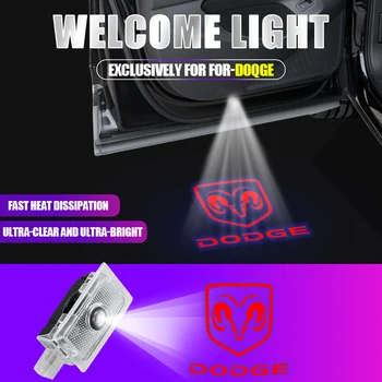 Авто Ремонт на Врати, Led Добре Дошли Лазерен Проектор Сянка, Лампа За Dodge Caravan Viper RAM 1500 3500 SXT Challenger RAM Dart Nitro SRT