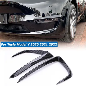 Вежди За Tesla, Модел Y 2020 2021 2022 Делото Противотуманной Фарове Тампон Рамка За Външно Украса Стикер Сплитер Автомобилни Аксесоари