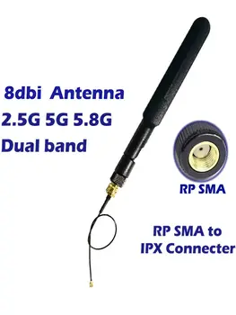 Двухдиапазонная WiFi Антена 20 см U. FL/IPEX към RP-SMA Кабел с Косичкой 2,4 Ghz И 5 Ghz 5,8 Ghz за FPV надзор, въздухоплавателни средства и PS4 Изграждане на Repeater MIFI