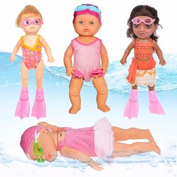 Детска Кукла за Плуване, Детски Водоустойчив Образователни Умни Електрически Кукли, Съвместни Мобилни Кукли за Плуване, Детски Играчки за Момичета, Подарък