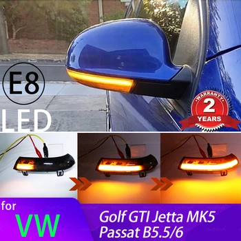 Динамичен Сигнал на Завоя LED Индикатор Огледала за Обратно виждане Мигалка Повторител Светлина За Volkswagen VW GOLF 5, Jetta MK5 Passat B5.5 B6 EOS