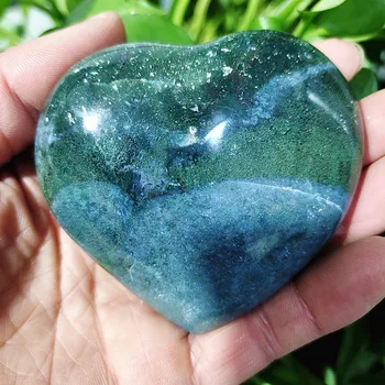 Естествен морски камък яспис морски скъпоценен камък сърцето на crystal камък минерален образец crystal стон