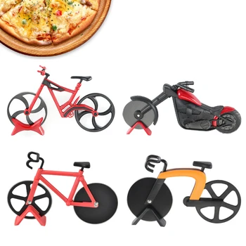 Инструменти за печене на велосипедни ножове за пица от неръждаема стомана