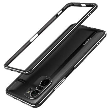Луксозна Метална Броня С Рамка За Xiaomi Redmi K40 Pro Plus, Алуминиеви двуцветен Калъф За Телефон Mi POCO Pro F3