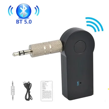 Преносим 2 в 1 Безжични Bluetooth-съвместим Приемник Предавател 3,5 мм Телефон AUX Аудио MP3 Авто Стерео Музикален Приемник Адаптер