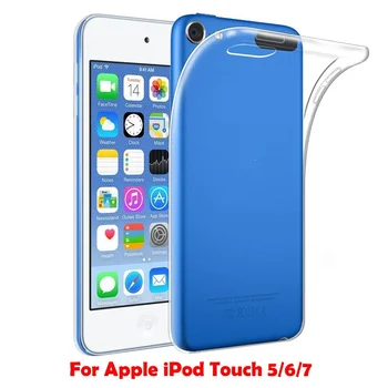 Прозрачен Мек Калъф от TPU на ATP За Apple iPod Touch 5 6 7 Калъф Тънък Силикон Прозрачен Защитен За iPod Touch 7 Задна Капачка на Капа