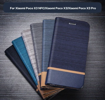 Чанта-портфейл От Изкуствена Кожа За Xiaomi Poco X3 NFC, Бизнес Калъф За Телефон Xiaomi Poco X3 Pro, Калъф-за награда, Мека Силиконова Делото