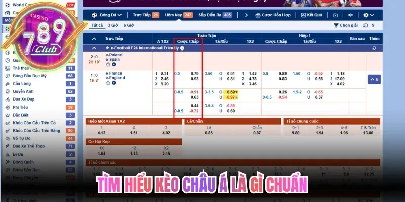 Kèo Châu Á Là Gì? Bí Kíp Chinh Phục Cược Chấp Chuẩn Xác 10 789club Tìm hiểu kèo châu Á là gì chuẩn